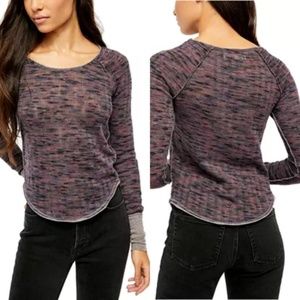 Free People Spaced Out Long Sleeve Top (M)